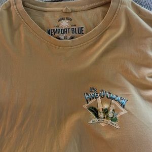 New never worn mens Tee shirt  “it’s five o’clock somewhere” XL. Soft cotton